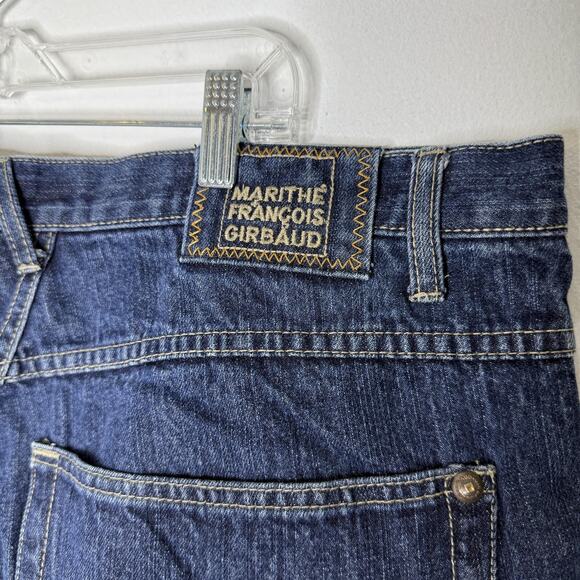 Marithe Francois Girbaud Jeans Mens 40 Blue Roll Twist Relaxed Fit Denim Pants - Picture 3 of 8